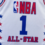 ALL-STAR McGRADY #1 White Top Quality Hot Pressing NBA Jersey