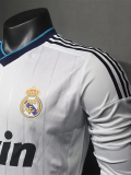2012-2013 RMA Home Player Version  Long Sleeve Retro Soccer Jersey 长袖球员