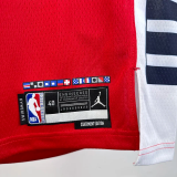 24-25 Clippers LEONARD #2 Red Top Quality Hot Pressing NBA Jersey (Trapeze Edition)