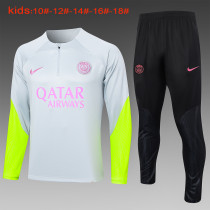 23-24 PSG High Quality Kids Half Pull Tracksuit