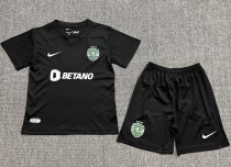 23-24 Sporting Lisbon Fourth Kids Soccer Jersey