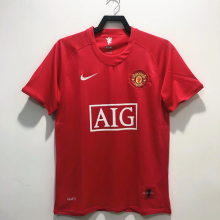 2008-2009 Man Utd Home Retro Soccer Jersey