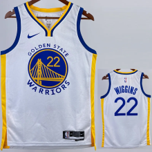 22-23 WARRIORS WIGGINS #22 White Top Quality Hot Pressing NBA Jersey