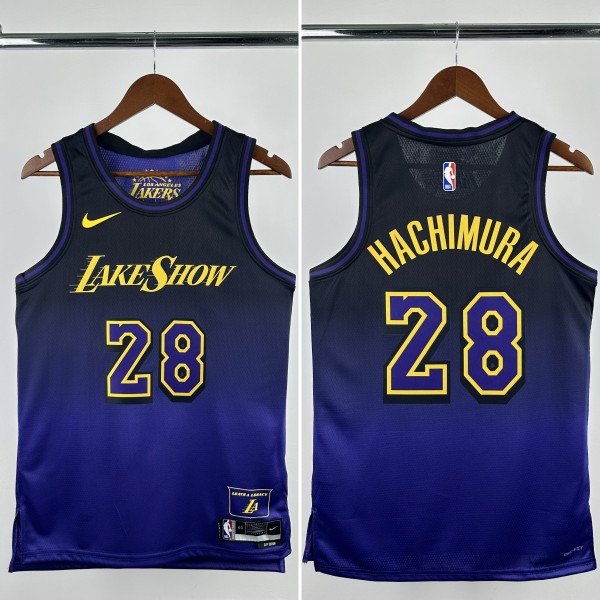 24-25 Lakers  Top Quality Hot Pressing NBA Jersey