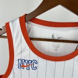 24-25 KNICKS BRIDGES #25 White City Edition Top Quality Hot Pressing NBA Jersey