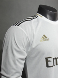 2019-2020 RMA Home Player Version  Long Sleeve Retro Soccer Jersey 长袖球员