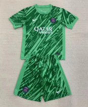 24-25 PSG Grey GoalKeeper Kids Soccer Jersey