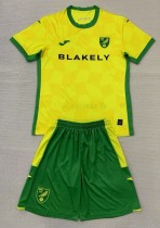 24-25 Norwich City Home Adult Suit 成人