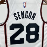 24-25 ROCKETS SENGUN #28 White City Edition Top Quality Hot Pressing NBA Jersey