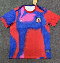 24-25 USA Red Blue Fans Soccer Jersey