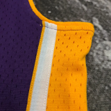 2001 LAKERS BRYANT #8 Purple Retro Top Quality Hot Pressing NBA Jersey