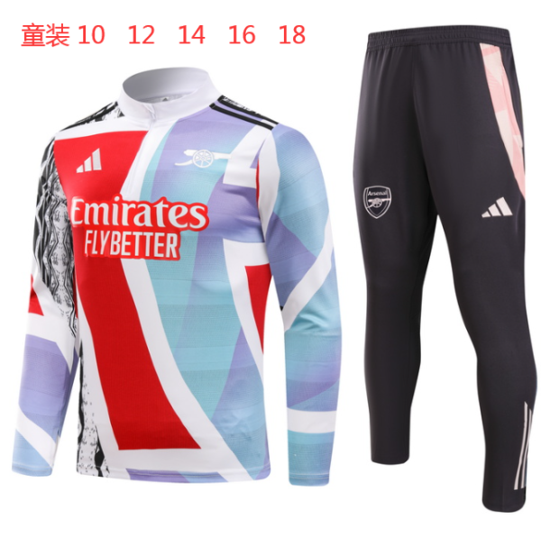 24-25 ARS High Quality Kids Half Pull Tracksuit