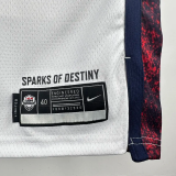 2024 Olympic Game USA CURRY # 4 White Basketball Jersey