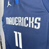 20-21 Dallas Mavericks IRVING #11 Royal Blue Top Quality Hot Pressing NBA Jersey (Trapeze Edition)