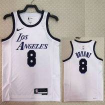 22-23 LAKERS JAMES #6 White City Edition Top Quality Hot Pressing NBA Jersey