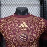 25-26 Algeria Brown Red Player Version Training shirts