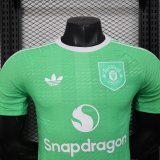 25-26 Man Utd Green Goalkeeper Player Version Soccer Jersey