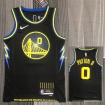 21-22 Warriors PAYTON II #0 Black City Edition Top Quality Hot Pressing NBA Jersey