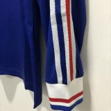 1998 France Home Long Sleeve Retro Soccer Jersey(带决赛字)