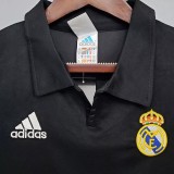 2002 RMA Centenary Away Black Retro Soccer Jersey