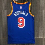 WARRIORS IGUODALA #9 Blue 75th Anniversary Retro NBA Jersey