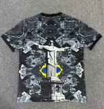 25-26 Brazil Black Grey Special Edition Training shirts