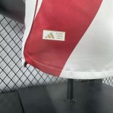 25-26 River Plate Home Player Version Soccer Jersey*带广告