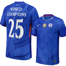 25-26 CHE Home Print World Champions #25 Fans Soccer Jersey