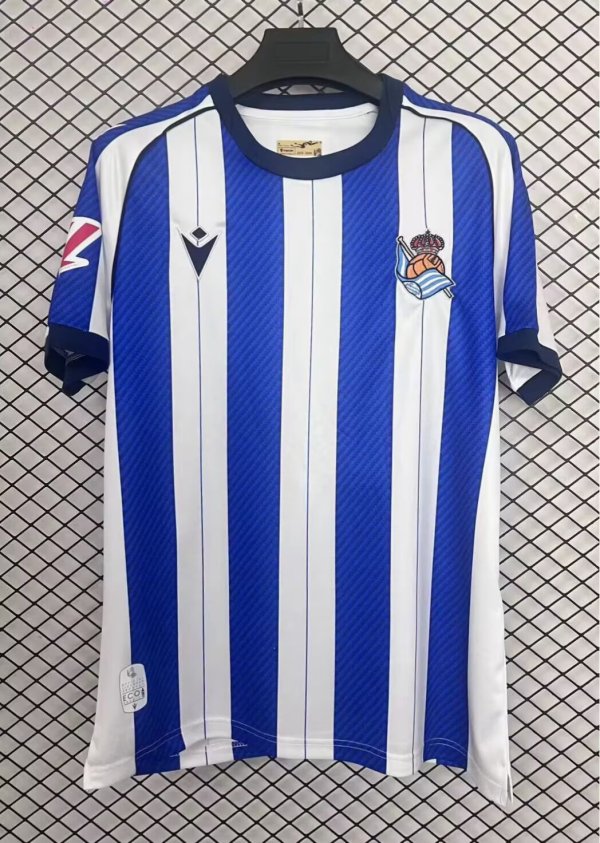 25-26 Real Sociedad Home Fans Soccer Jersey