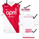 25-26 Monaco Home Fans Soccer Jersey 1:1 Thai Quality