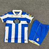 25-26 La Coruna Home Kids Soccer Jersey 1:1 Thai Quality