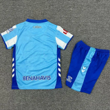 25-26 Málaga Home Kids Soccer Jersey 1:1 Thai Quality