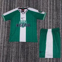 1996 Nigeria Home Retro Kids Soccer Jersey