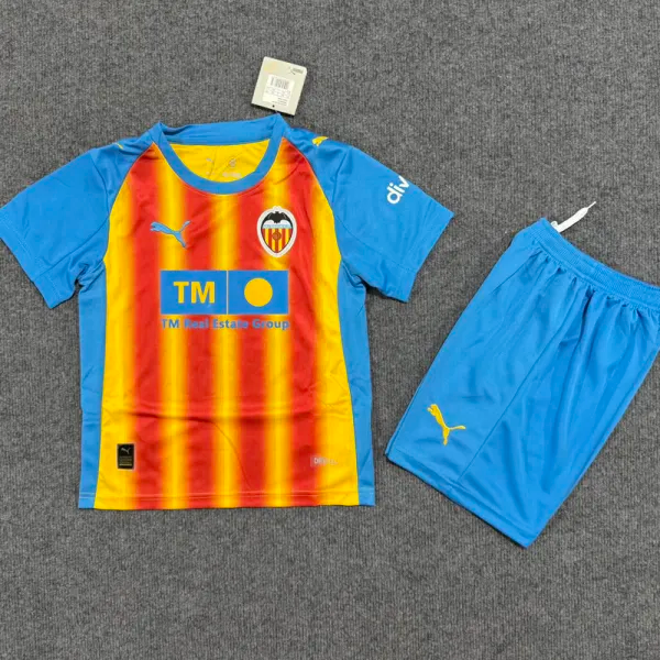 25-26 Valencia Third Kids Soccer Jersey