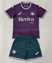 25-26 Swansea City Away Kids Soccer Jersey