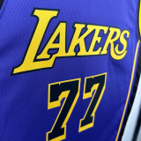 22-23 Lakers DONCIC #77 Purple Top Quality Hot Pressing NBA Jersey (Trapeze Edition) 飞人版