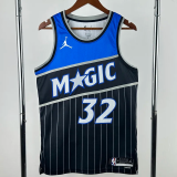 25-26 Magic O'NEAL #32 Black Top Quality Hot Pressing NBA Jersey (Trapeze Edition) 飞人版