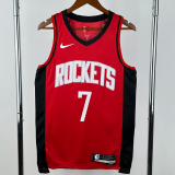 22-23 ROCKETS DURANT #7 Red Top Quality Hot Pressing NBA Jersey