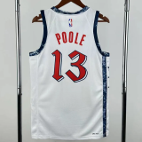 24-25 Wizards POOLE #13 White City Edition Top Quality Hot Pressing NBA Jersey