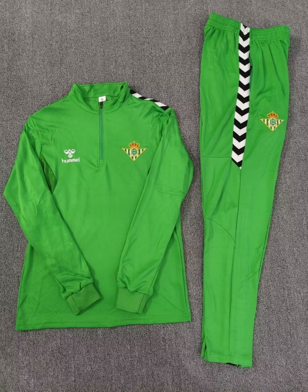 25-26 Real Betis High Quality Half Pull Tracksuit