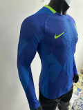 25-26 Brazil Away Long Sleeve Player Version Soccer Jersey (长袖球员)*带星