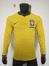 2026 Brazil Home Long Sleeve Player Version Soccer Jersey (长袖球员)