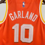 25-26 Cleveland Cavaliers GARLAND #10 Orange City Edition Top Quality Hot Pressing NBA Jersey