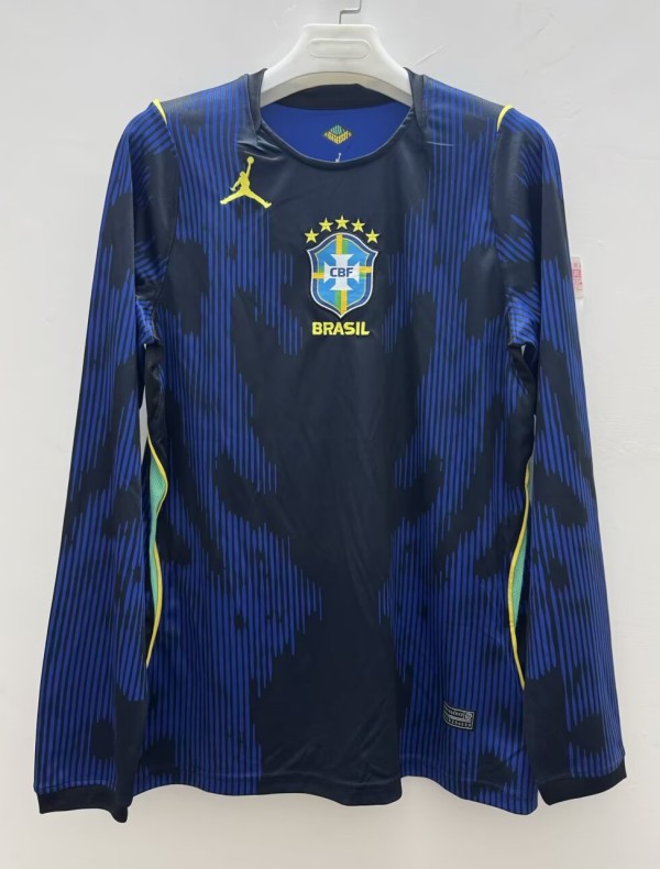 2026 Brazil Away Long sleeves Fans Soccer Jersey(长袖)