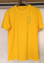 26-27 Brazil Yellow High Quality Casual T-Shirt 黄圆领