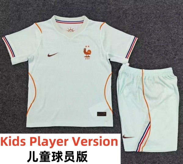 2026 World Cup France Away Player Version Kids Soccer Jersey(球员童装)