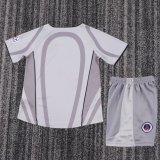 2001-2002 PSG Away Retro Kids Soccer Jersey