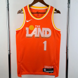 25-26 Cleveland Cavaliers HARDEN #1 Orange City Edition Top Quality Hot Pressing NBA Jersey