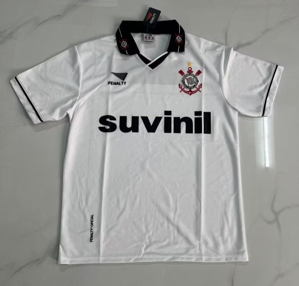 1995-1996 Corinthians Home Retro Soccer Jersey