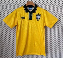 1991-1993 Brazil Home Retro Fans Soccer Jersey